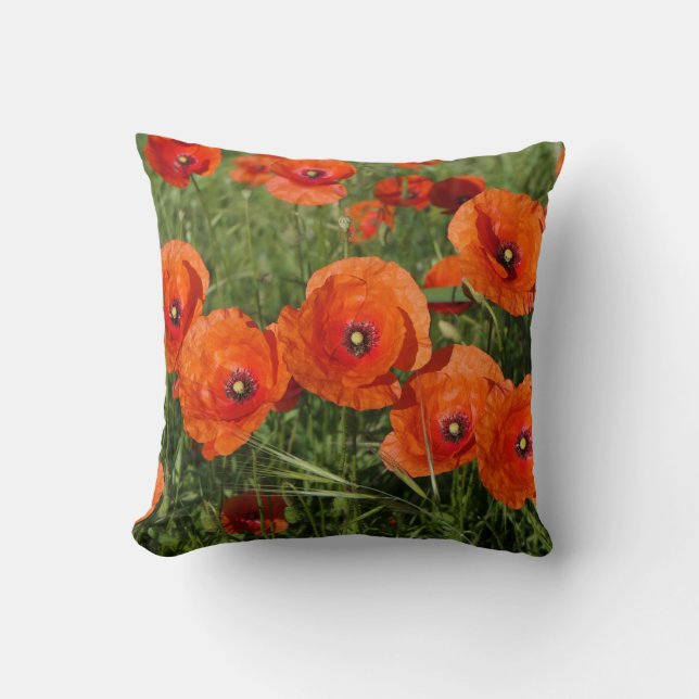 Klatschmohn Kissen (Vorderseite)