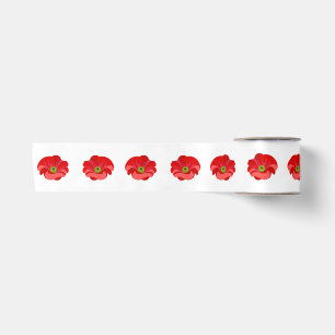 Klatschmohn Satinband