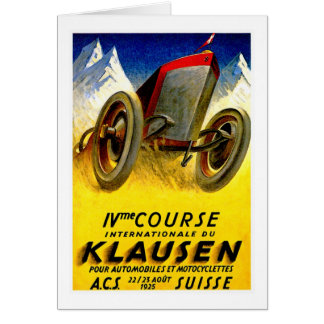 Klausen Race ~ Vintage Kfz-Werbung