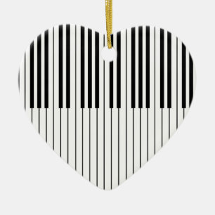 Klavier befestigt das weiße und schwarze Elfenbei Keramik Ornament