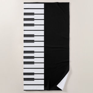Klavier befestigt formales schickes Schwarzes der Strandtuch