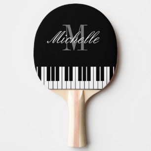 Klavier befestigt MonogrammTischtennis-Klingeln Tischtennis Schläger