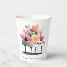 Klavier der Liebesherzen Valentinstag