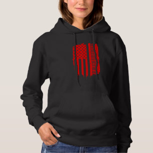 Klavier für Männer - Coole amerikanische Fahne Hoodie