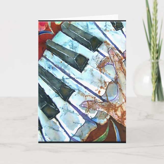 KLAVIER-GRUSS-KARTE KARTE (Vorderseite)