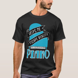 Klavier hilft mir, dem echten Piano für Männer zu T-Shirt