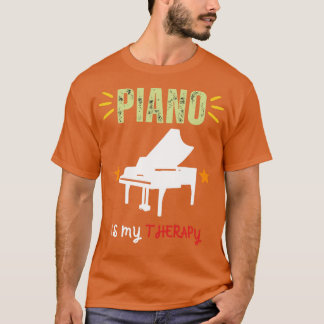 Klavier ist meine Therapie Klavierliebhaber Pianis T-Shirt
