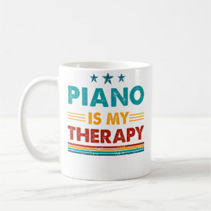 Klavier ist meine Therapie Lustiges Klavier Kaffeetasse