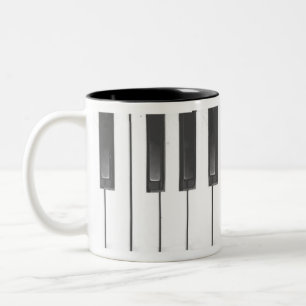 Klavier-Kaffeetasse Zweifarbige Tasse