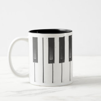Klavier-Kaffeetasse Zweifarbige Tasse