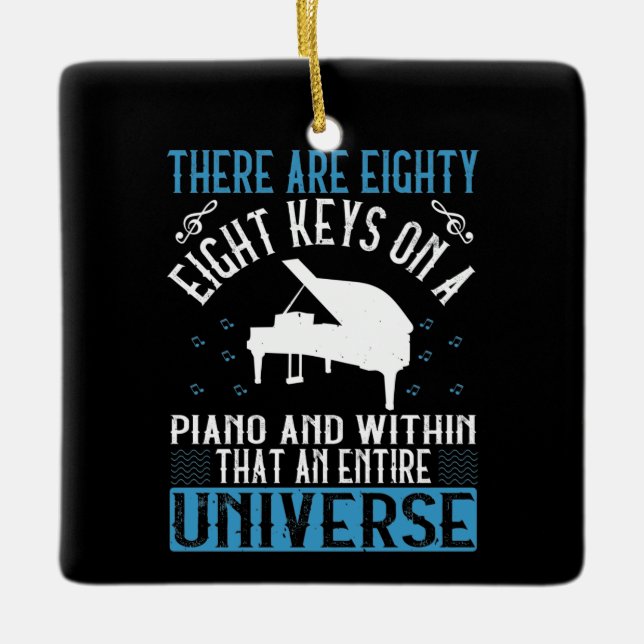 Klavier - keramikornament (Vorderseite)