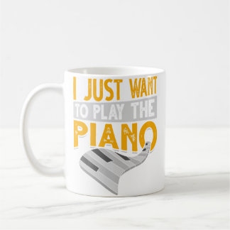 Klavier Keyboard Klassische Musik Pianist Musiker Kaffeetasse