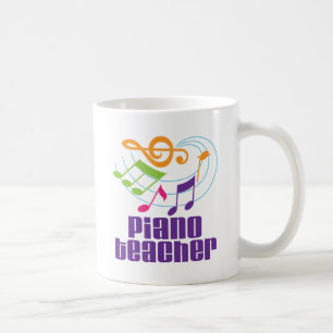 Klavier-Lehrer-Geschenk Tasse