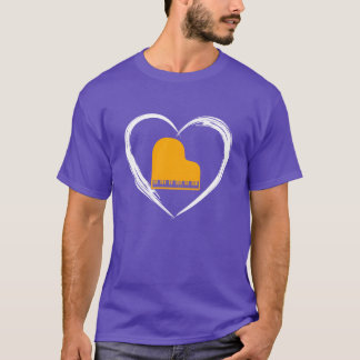 Klavier Liebe Retro T-Shirt