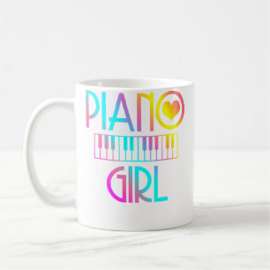 Klavier Mädchen Kaffeetasse