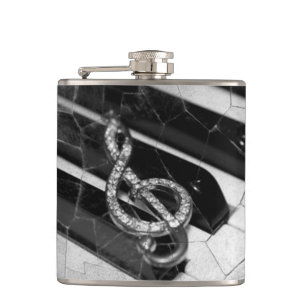 Klavier-Musicalsymbol Flachmann
