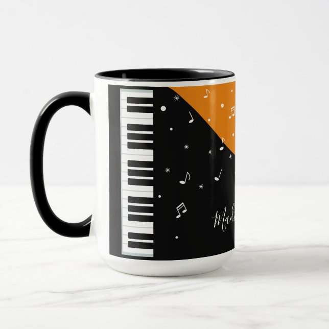 Klavier-Musik-Name-Tassen Tasse (Links)