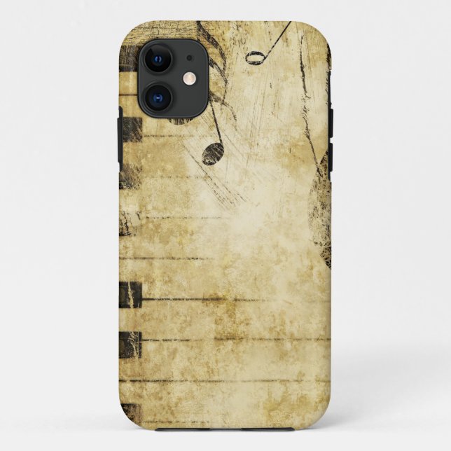 Klavier-Musiknoten Case-Mate iPhone Hülle (Rückseite)