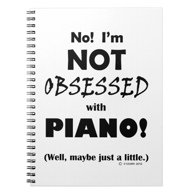 Klavier Notizblock (Vorderseite)