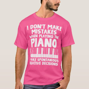 Klavier Pianist Klavierspieler T-Shirt