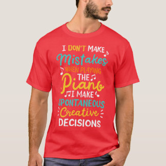 Klavier Pianist Klavierspieler T-Shirt