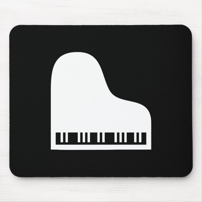 Klavier-Piktogramm-Mauspad Mousepad (Vorne)