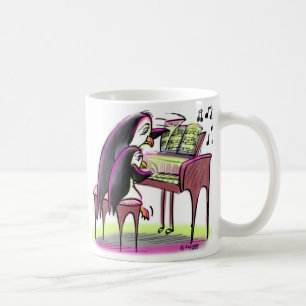 Klavier-Pinguine Kaffeetasse