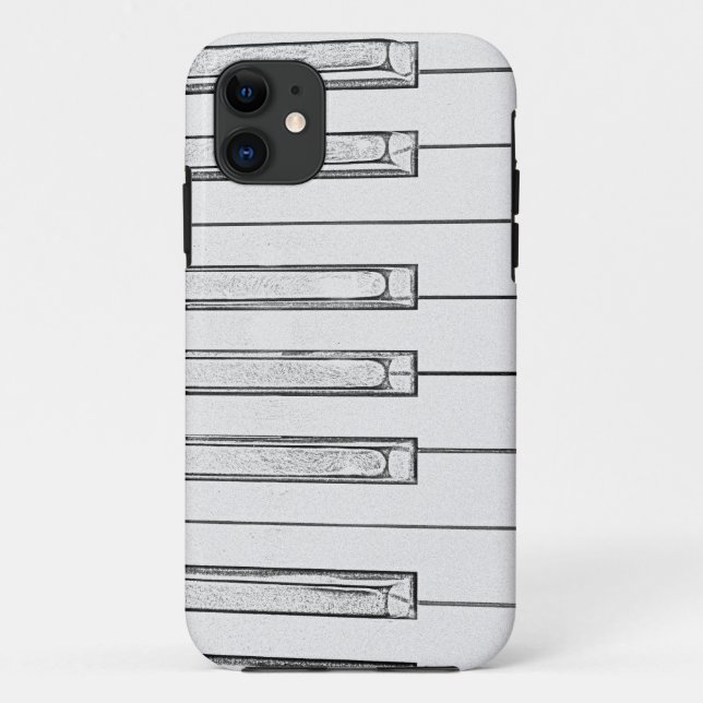 Klavier-Schlüssel Case-Mate iPhone Hülle (Rückseite)