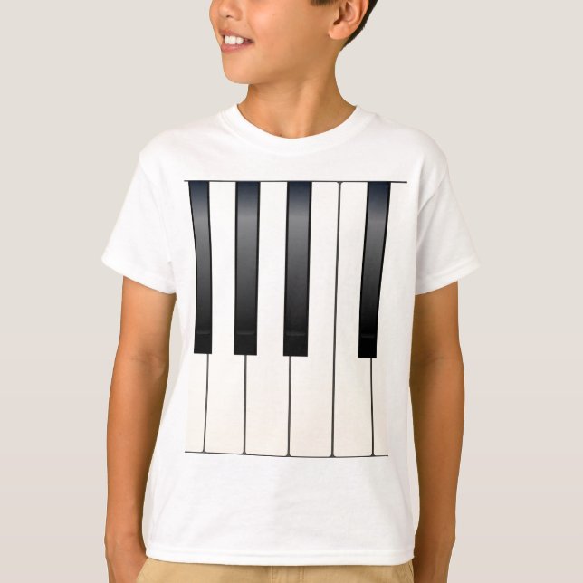 Klavier-Schlüssel T-Shirt (Vorderseite)
