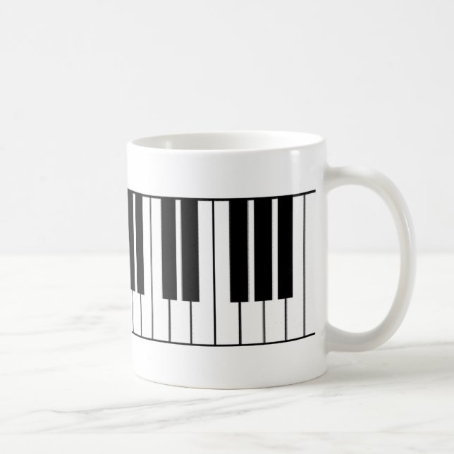Klavier-Schlüssel Tasse (Rechts)
