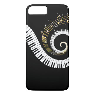 Klavier-Schlüssel und GoldMusiknoten Case-Mate iPhone Hülle