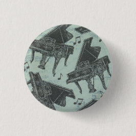 Klavier-Schlüsselmusik-Knopf Button