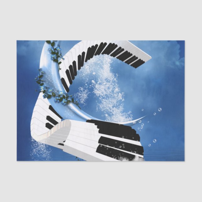 Klavier Seidenpapier (Vorderseite)