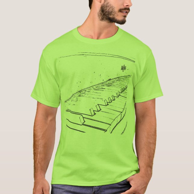 Klavier-Shirt T-Shirt (Vorderseite)