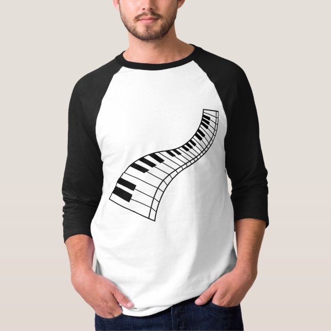 Klavier-Shirt T-Shirt (Vorderseite)