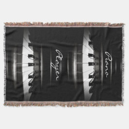 Klavier-Spieler-personalisierte Musikthrow-Decke Decke