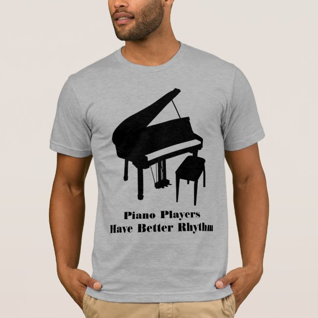 Klavier-Spieler T-Shirt (Vorderseite)