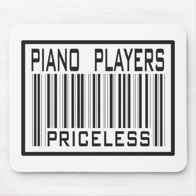 Klavier-Spieler unbezahlbar Mousepad (Vorne)