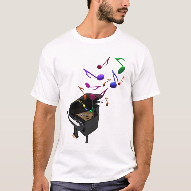 Klavier T-Shirt (Vorderseite)