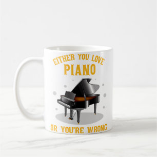 Klavier-T-Shirts für Frauen und Männer Kaffeetasse