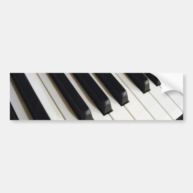 Klavier-Tastatur Autoaufkleber (Vorne)