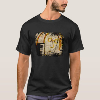 Klavier-Tastatur-Friedenssymbol T-Shirt