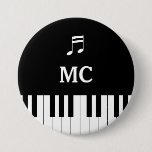 Klavier-Tastatur-Hochzeits-Button Lux Button