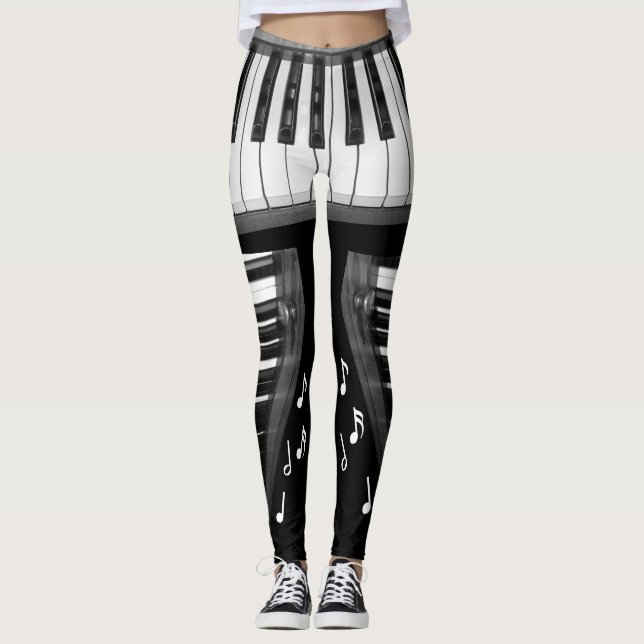 Klavier-Tastatur-Leggings Leggings (Vorderseite)