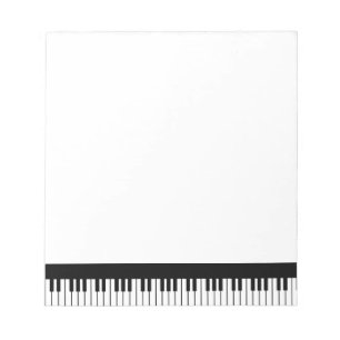 Klavier-Tastatur Notizblock