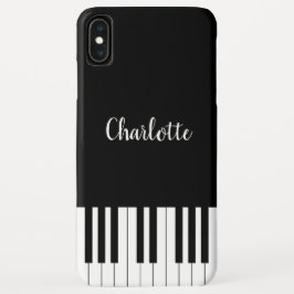 Klavier-Tastatur Schwarzweiss-iPhone XS maximale Case-Mate iPhone Hülle