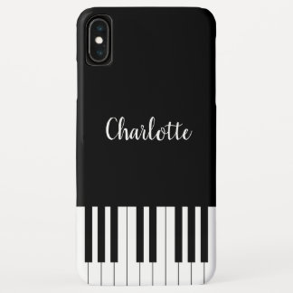 Klavier-Tastatur Schwarzweiss-iPhone XS maximale Case-Mate iPhone Hülle