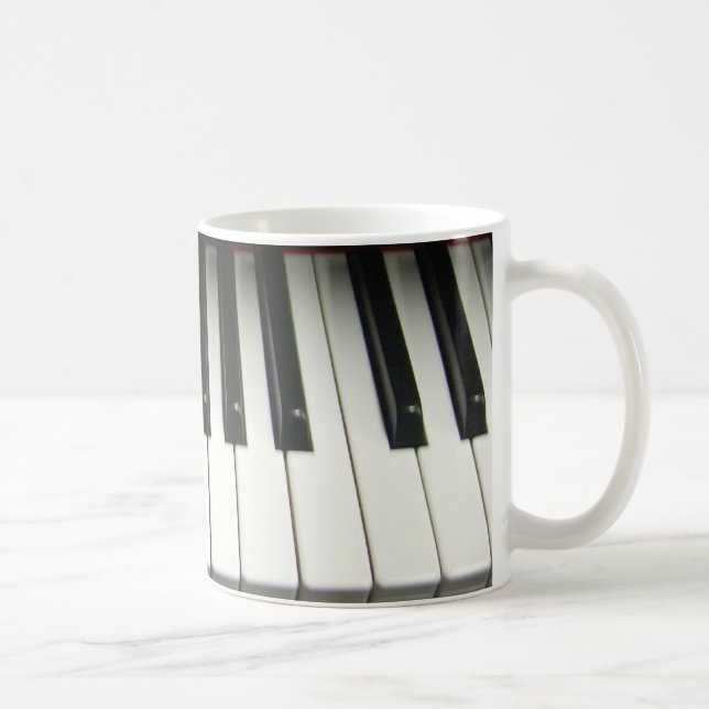 Klavier-Tastatur Tasse (Rechts)