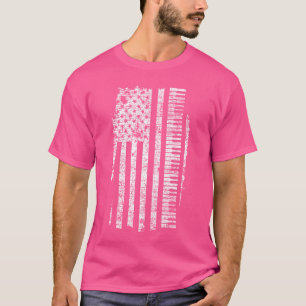 Klavier - Tastatur USA-Flagge Pianist Geschenke T-Shirt