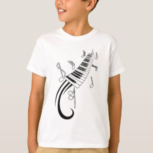 Klavier und Musiknoten T-Shirt